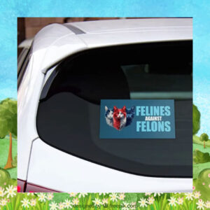 Harris Felines Against Felons Sticker