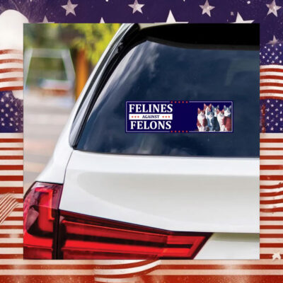 Harris Felines Against Felons Sticker Vinyl Decal