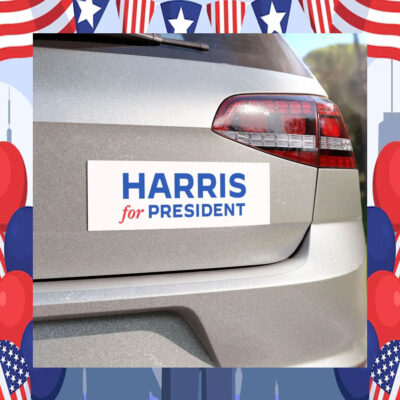 Harris For President 2024 Election Car Magnet