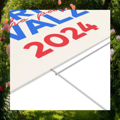Harris For The People Walz 2024 President Yard Sign