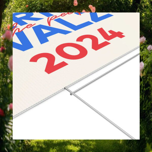 Harris For The People Walz 2024 President Yard Sign