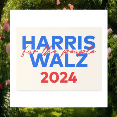 Harris For The People Walz 2024 President Yard Sign