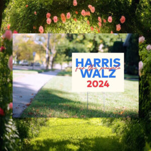 Harris For The People Walz 2024 President Yard Sign