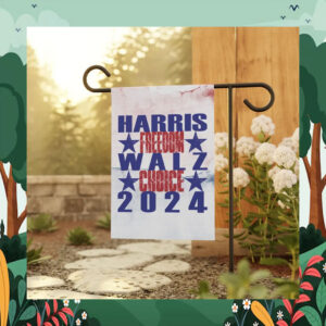 Harris Freedom Walz Choice 2024 Flag