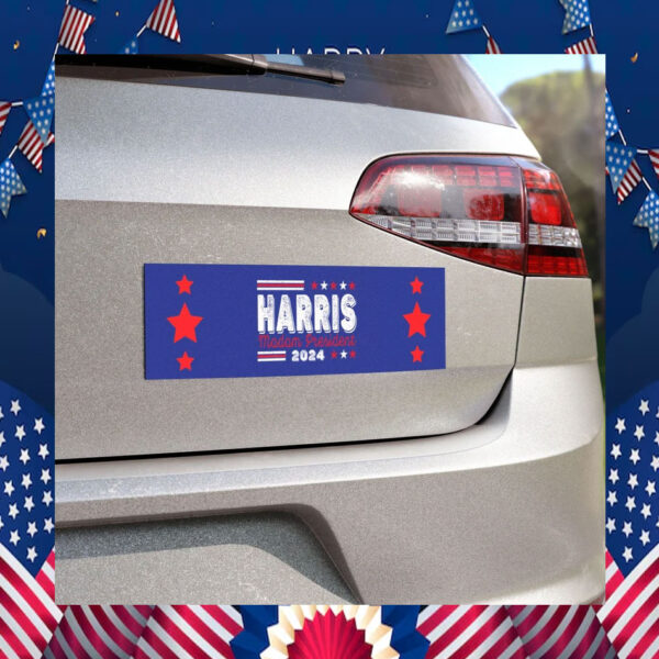 Harris Madam President 2024 Car Magnet