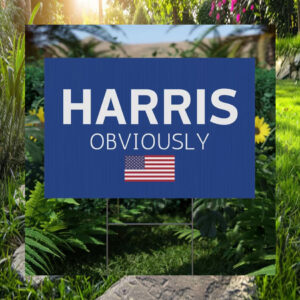 Harris Obviously 2024 Plastic Yard Sign