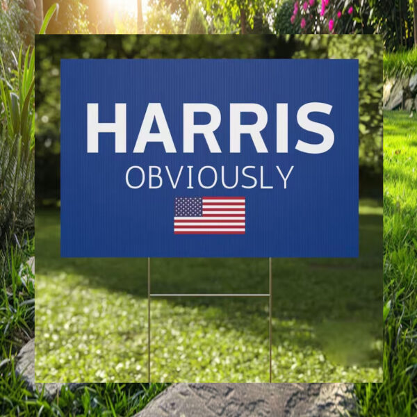 Harris Obviously 2024 Plastic Yard Sign