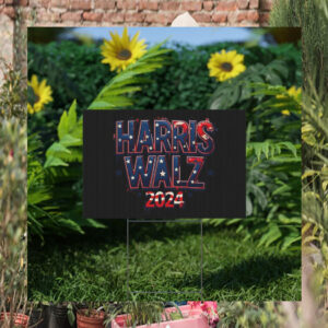 Harris Walz 2024 Election Plastic Yard Sign