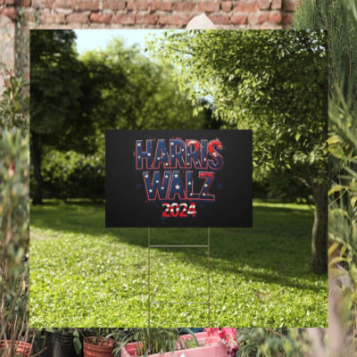 Harris Walz 2024 Election Plastic Yard Sign