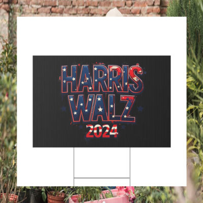 Harris Walz 2024 Election Plastic Yard Sign