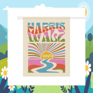 Harris Walz 2024 For A Brighter Future Garden Flags