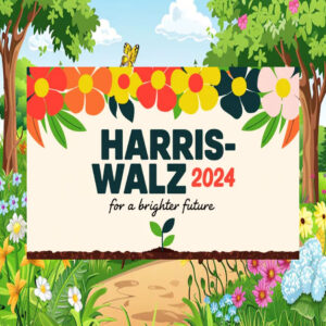 Harris Walz 2024 For A Brighter Future Yard Signs