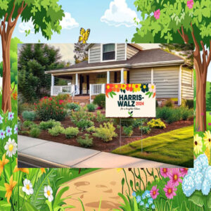 Harris Walz 2024 For A Brighter Future Yard Signs