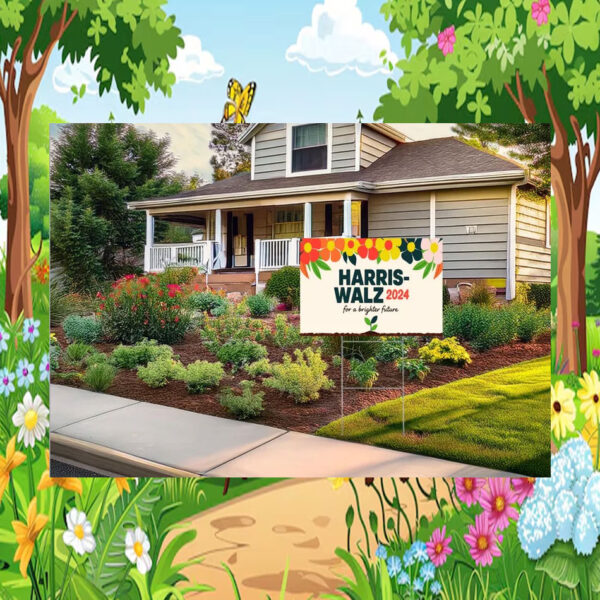 Harris Walz 2024 For A Brighter Future Yard Signs