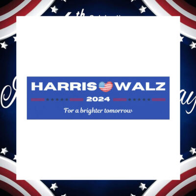 Harris Walz 2024 For A Brighter Tomorrow Car Magnets