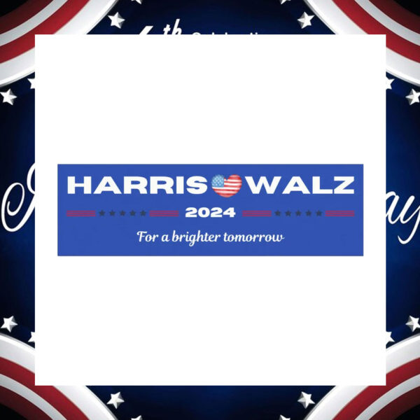Harris Walz 2024 For A Brighter Tomorrow Car Magnets