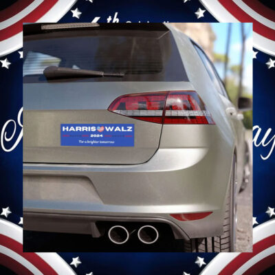 Harris Walz 2024 For A Brighter Tomorrow Car Magnets