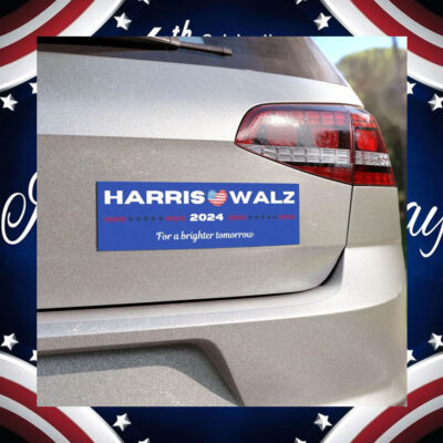 Harris Walz 2024 For A Brighter Tomorrow Car Magnets