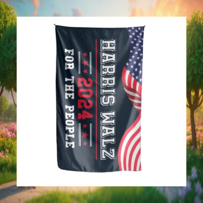Harris Walz 2024 For The People House Flag