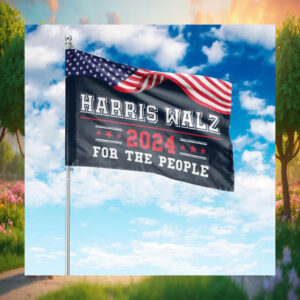 Harris Walz 2024 For The People House Flag