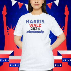 Harris Walz 2024 Obviously Shirt