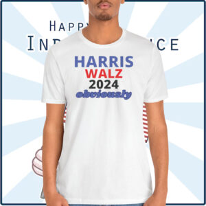 Harris Walz 2024 Obviously T-Shirt