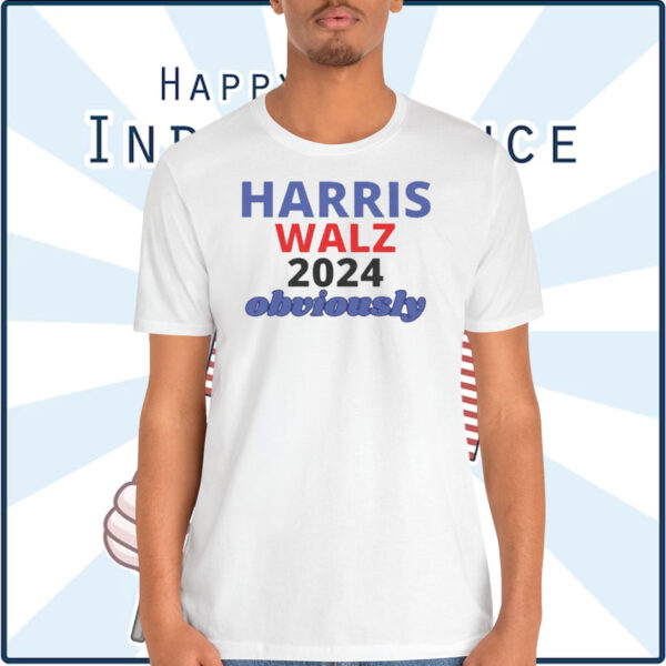 Harris Walz 2024 Obviously T-Shirt