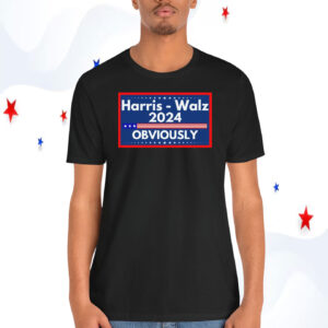 Harris Walz 2024 Obviously T-Shirts
