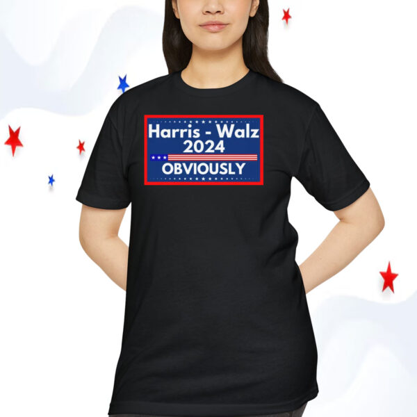 Harris Walz 2024 Obviously T-Shirts