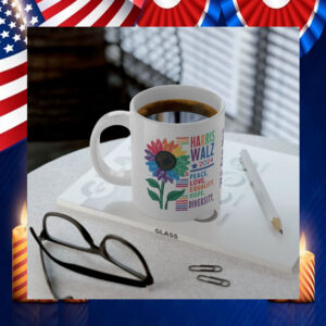 Harris Walz 2024 Peace, Love, Equality, Hope, Diversity Mugs