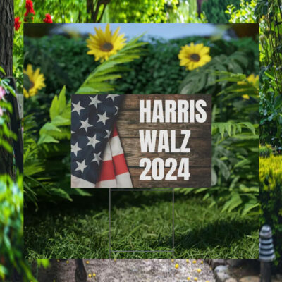 Harris Walz 2024 Plastic Yard Signs