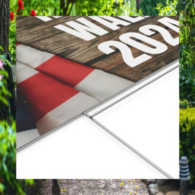 Harris Walz 2024 Plastic Yard Signs