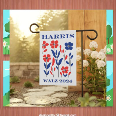 Harris Walz 2024 Political Flag