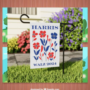 Harris Walz 2024 Political Flag