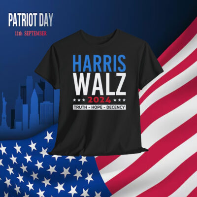 Harris Walz 2024 Truth Hope Decency Shirt