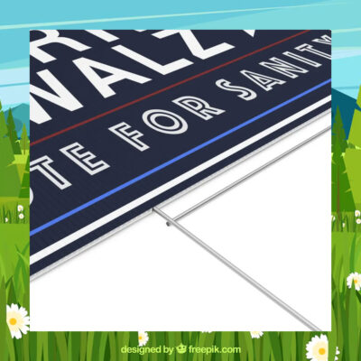 Harris Walz 2024 Vote For Sanity Election Yard Signs