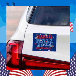 Harris Walz 2024 We're Not Going Back Car Magnet