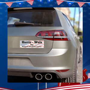 Harris Walz 2024 Writing Our New Chapter Together Car Magnet