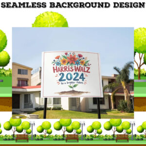 Harris Walz 24 For A Brighter Future Yard Sign