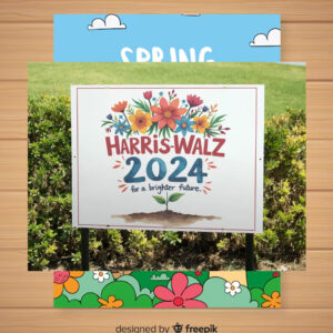 Harris Walz 24 For A Brighter Future Yard Signs