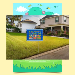 Harris Walz 24 For A Brighter Tomorrow Yard Sign