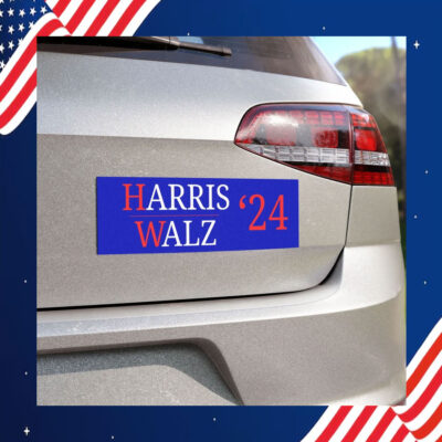 Harris Walz 24 President Car Magnet