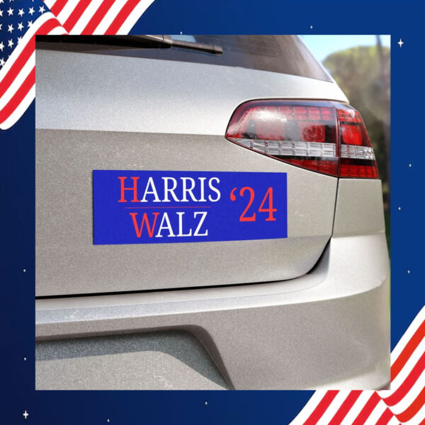 Harris Walz 24 President Car Magnet