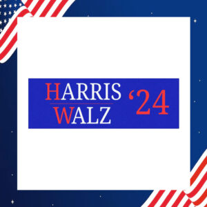 Harris Walz 24 President Car Magnet