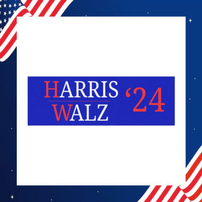 Harris Walz 24 President Car Magnet