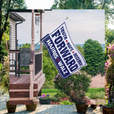Harris Walz 24 Truth Hope Decency Forward Flag