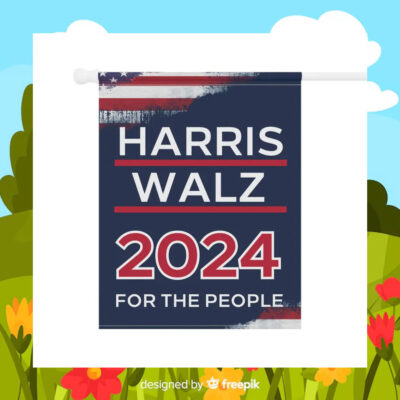Harris Walz 24For The People Flags