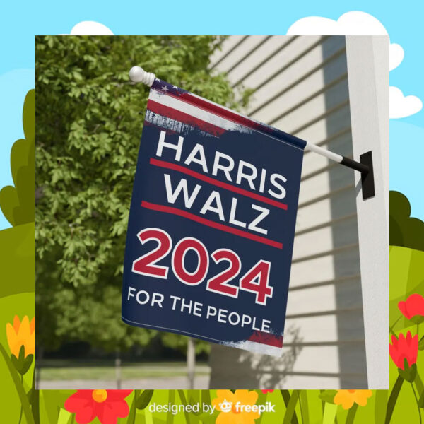 Harris Walz 24For The People Flags