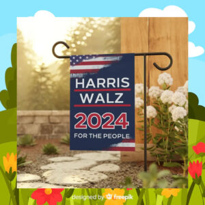 Harris Walz 24For The People Flags
