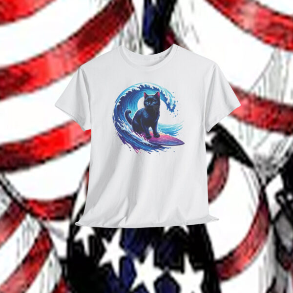 Harris Walz Blue Wave Cat Shirt